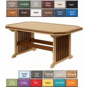 Finch Poly Furniture Mission Dining Table with Border