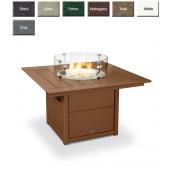 Polywood Square Fire Pit Table