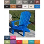 Poly Concepts Fanback Upright Adirondack Chair